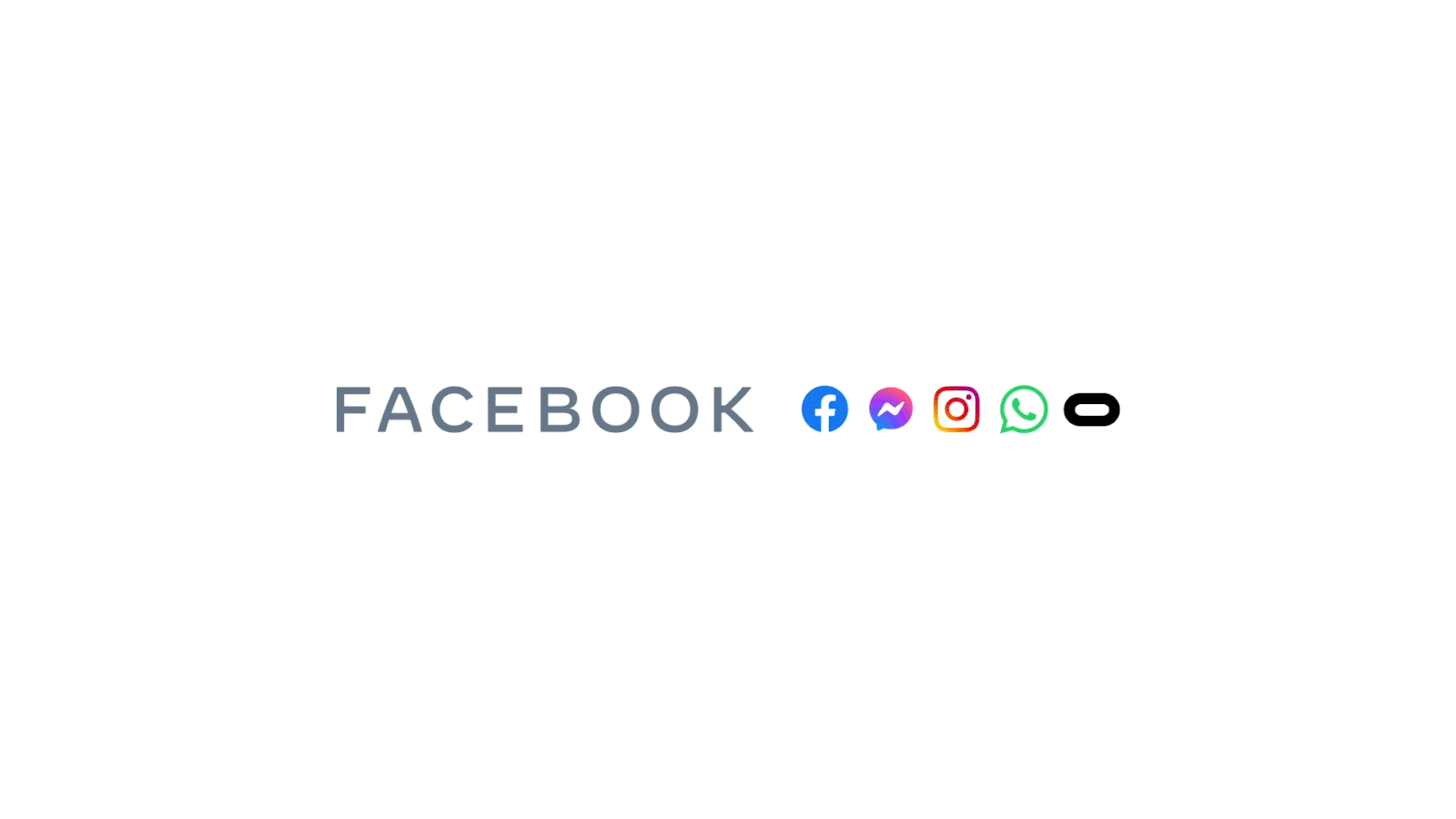 Facebook měnící se logo na meta