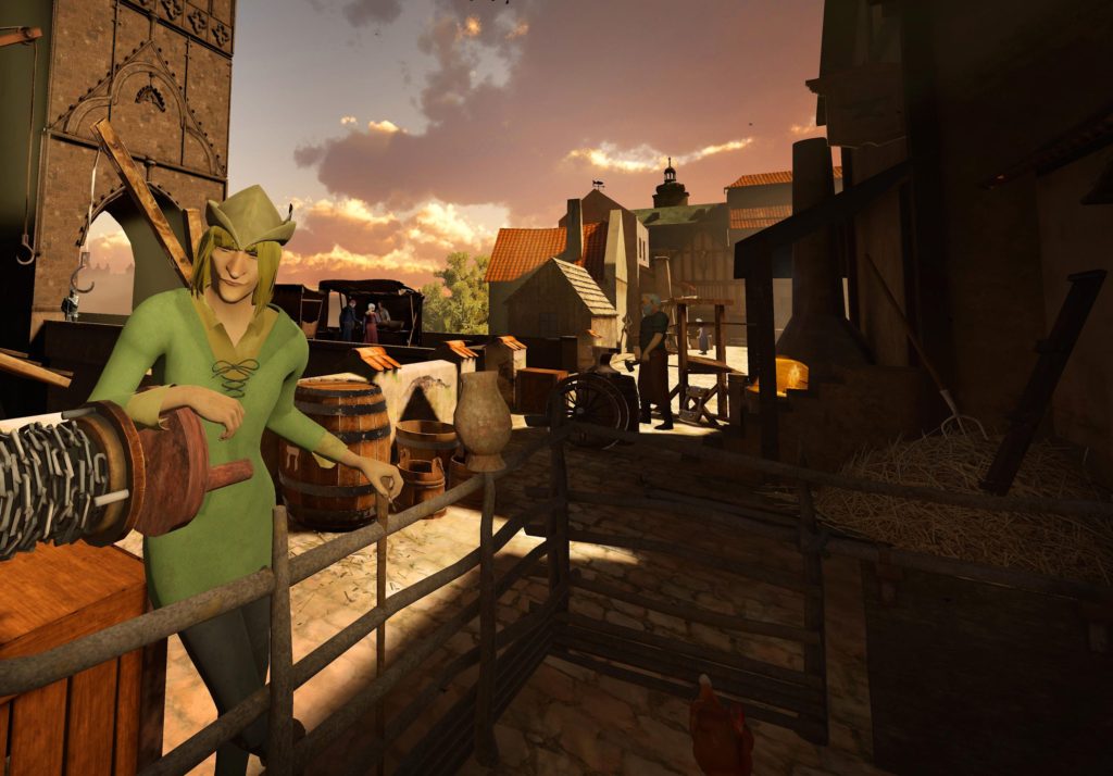 Ukázka herního prostředí ze hry Golem VR.